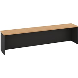 OM Desk Hob 1500W x 300D x 380mmH Beech And Charcoal