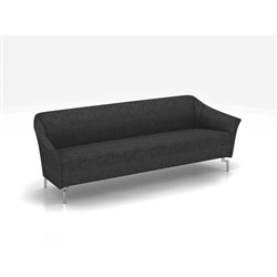 Venice Lounge 3 Seater 1880W x 730D x 780mmH Charcoal Fabric