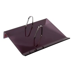 Sasco Desk Calendar Stand Acrylic Side Punched 134 x 180 x 32mm Smoke
