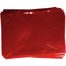 Rainbow Cellophane 750mm x 1m Red Pack Of 25