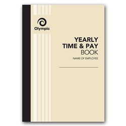 WAGES TIME BOOK YEARLY 32Pg 180x125