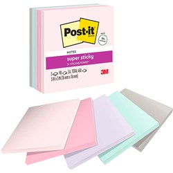 Post-It 654-5SSNRP Super Sticky Notes 76mmx76mm Wanderlust Pastels Pack of 5