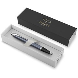 Parker IM Ballpoint Pen Retractable Blue Chrome Trim