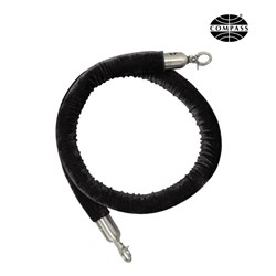 Compass Velvet Rope With Clips 1.5m Black