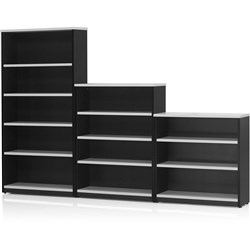 Logan Bookcase 2 Shelves 900W x 315D x 900mmH White And Ironstone